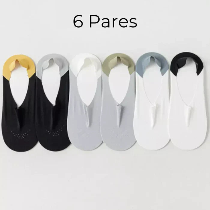 6 Pares de Calcetines Invisibles de Seda Helada