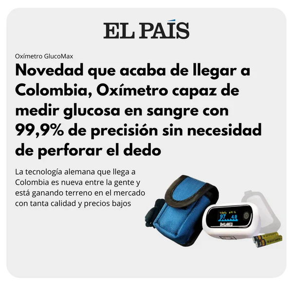 Medidor Láser No Invasivo GlucoMax + Regalos Exclusivos [PRECISIÓN DEL 99,9%]